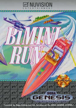 Bimini Run box art for Sega Genesis